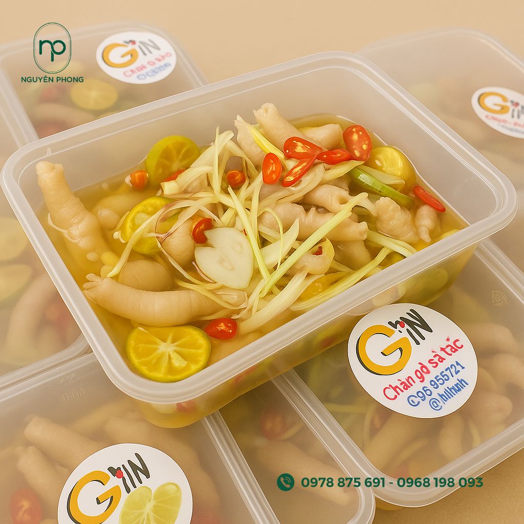 Tem nhẫn chân gà sả tắc